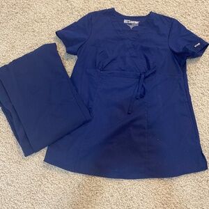 Grey’s Anatomy women’s blue maternity scrub set